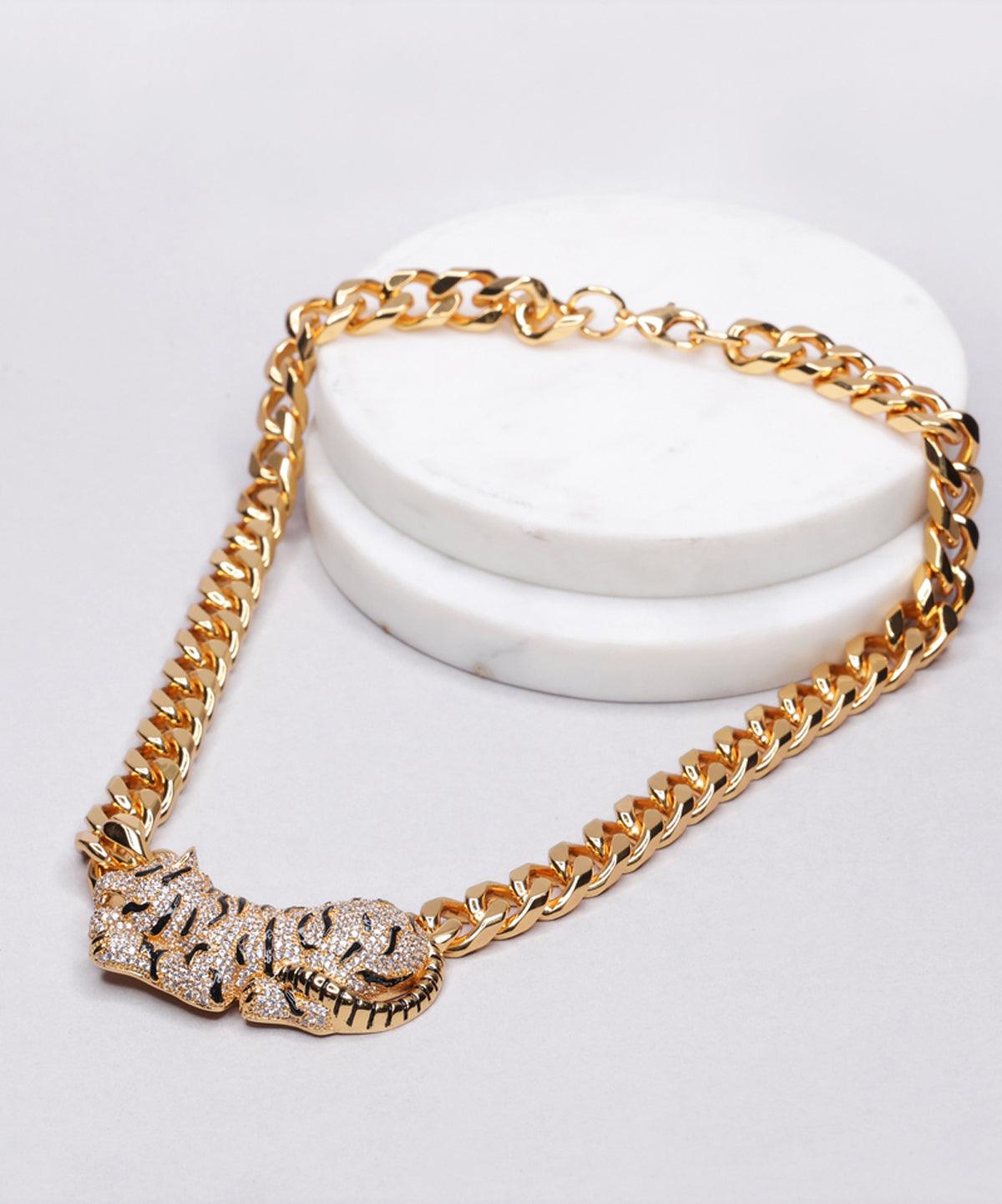 BE CALM TIGER NECKLACE