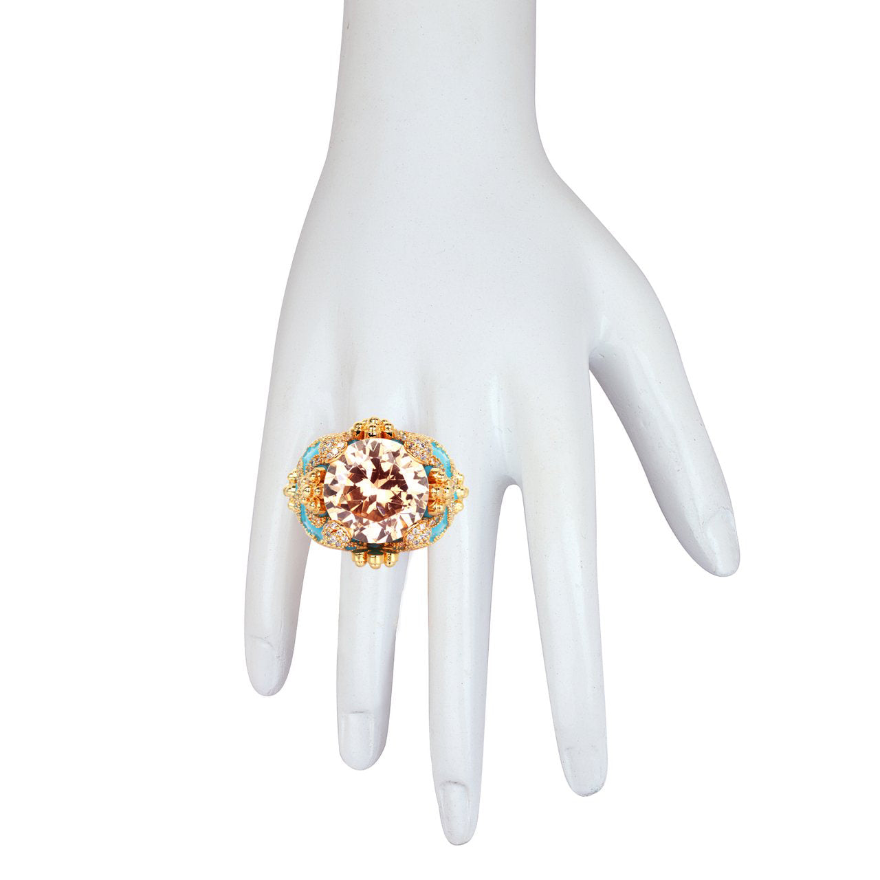 Isabeau Goddess Gold Citrine Cocktail Ring