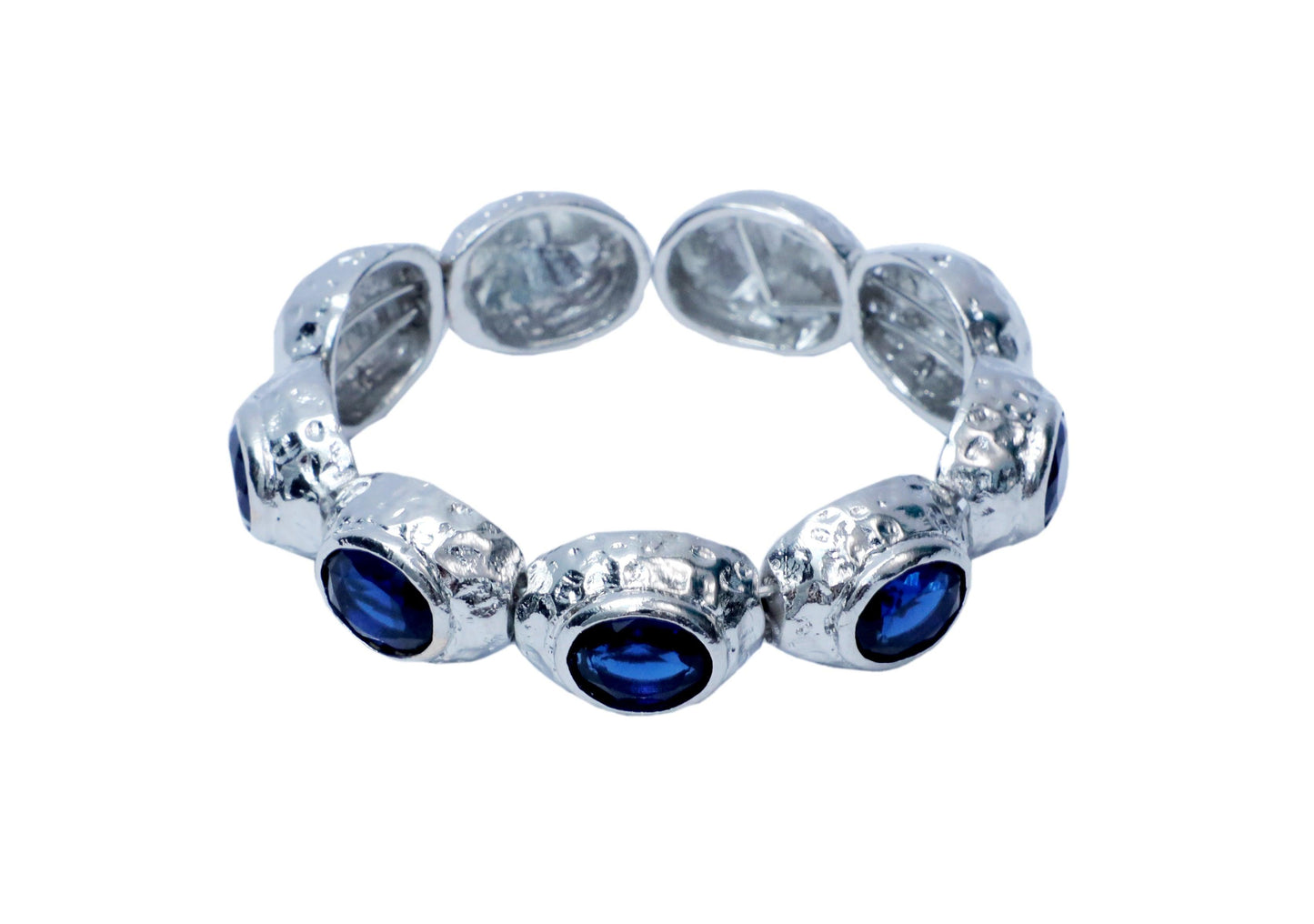 Bedazzle Flexi Bangle Bracelet - Silver
