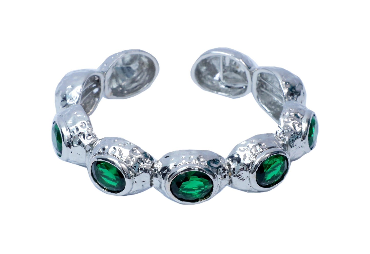 Bedazzle Flexi Bangle Bracelet - Silver