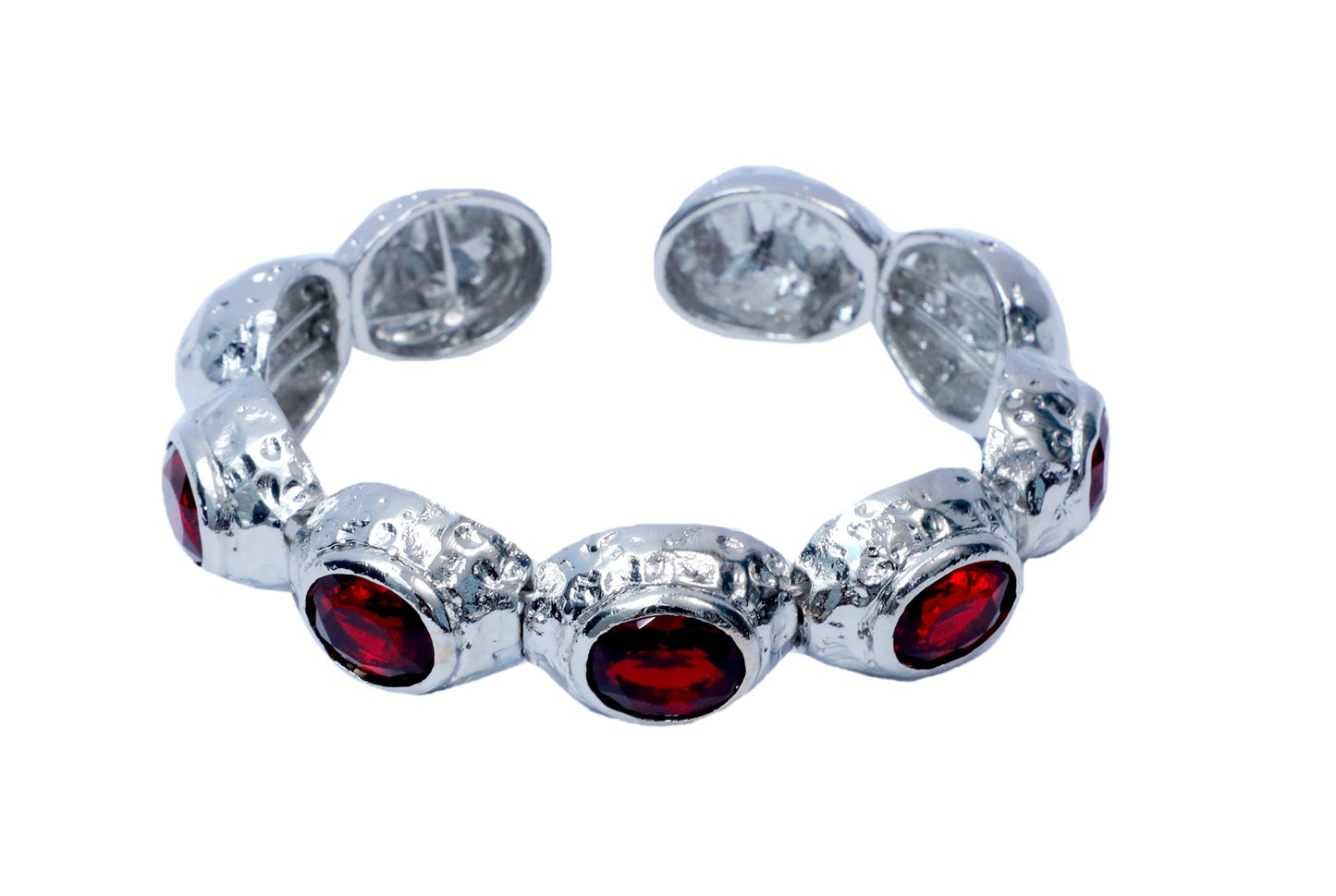 Bedazzle Flexi Bangle Bracelet - Silver