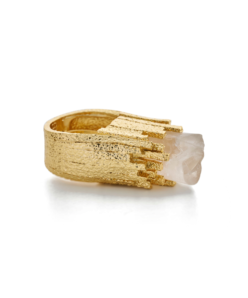 Burj Medusa Crystal Goddess Cocktail Ring