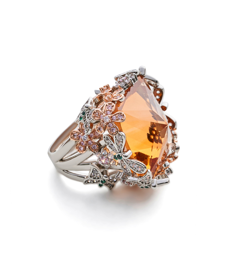 Chrysalis Nur Citrine Cocktail Ring