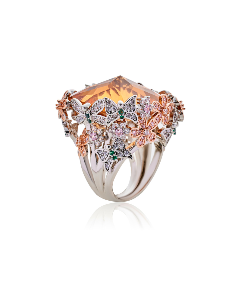 Chrysalis Nur Citrine Cocktail Ring