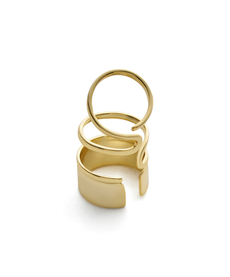 Farrah Gold 5 Finger Ring Set
