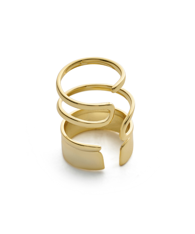 Farrah Gold 5 Finger Ring Set