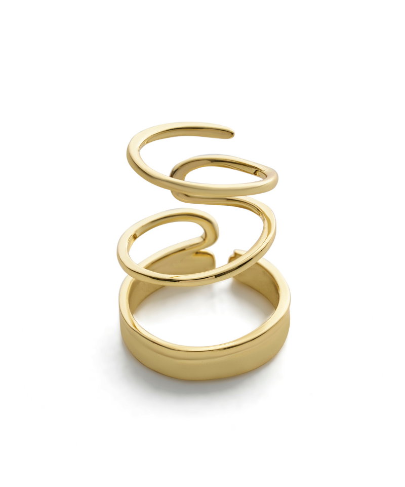 Farrah Gold 5 Finger Ring Set