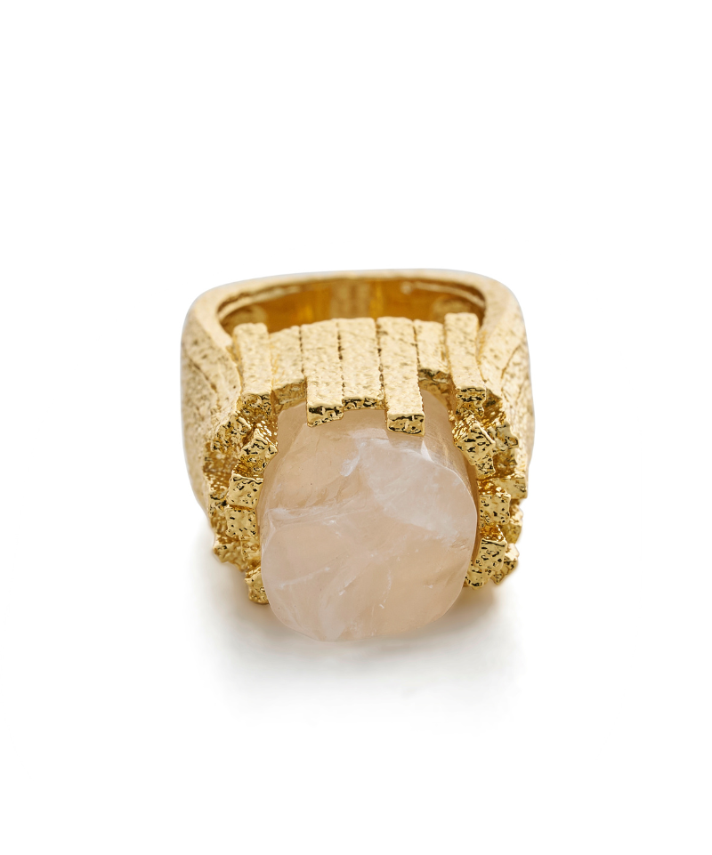 Burj Medusa Crystal Goddess Cocktail Ring
