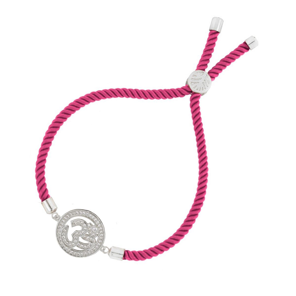 Om Adjustable Cord Bracelet