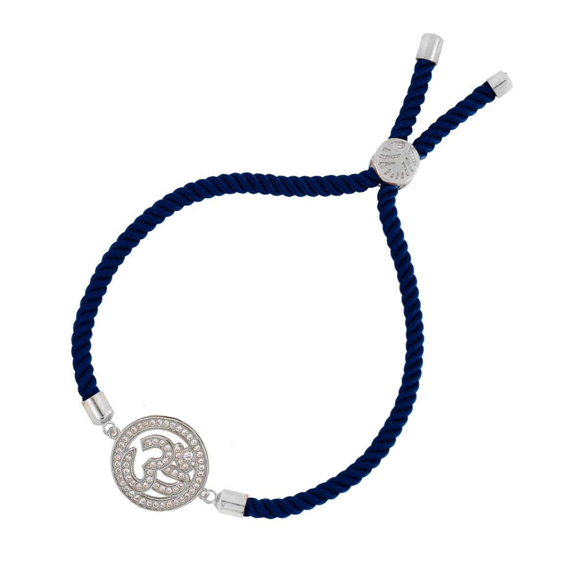 Om Adjustable Cord Bracelet