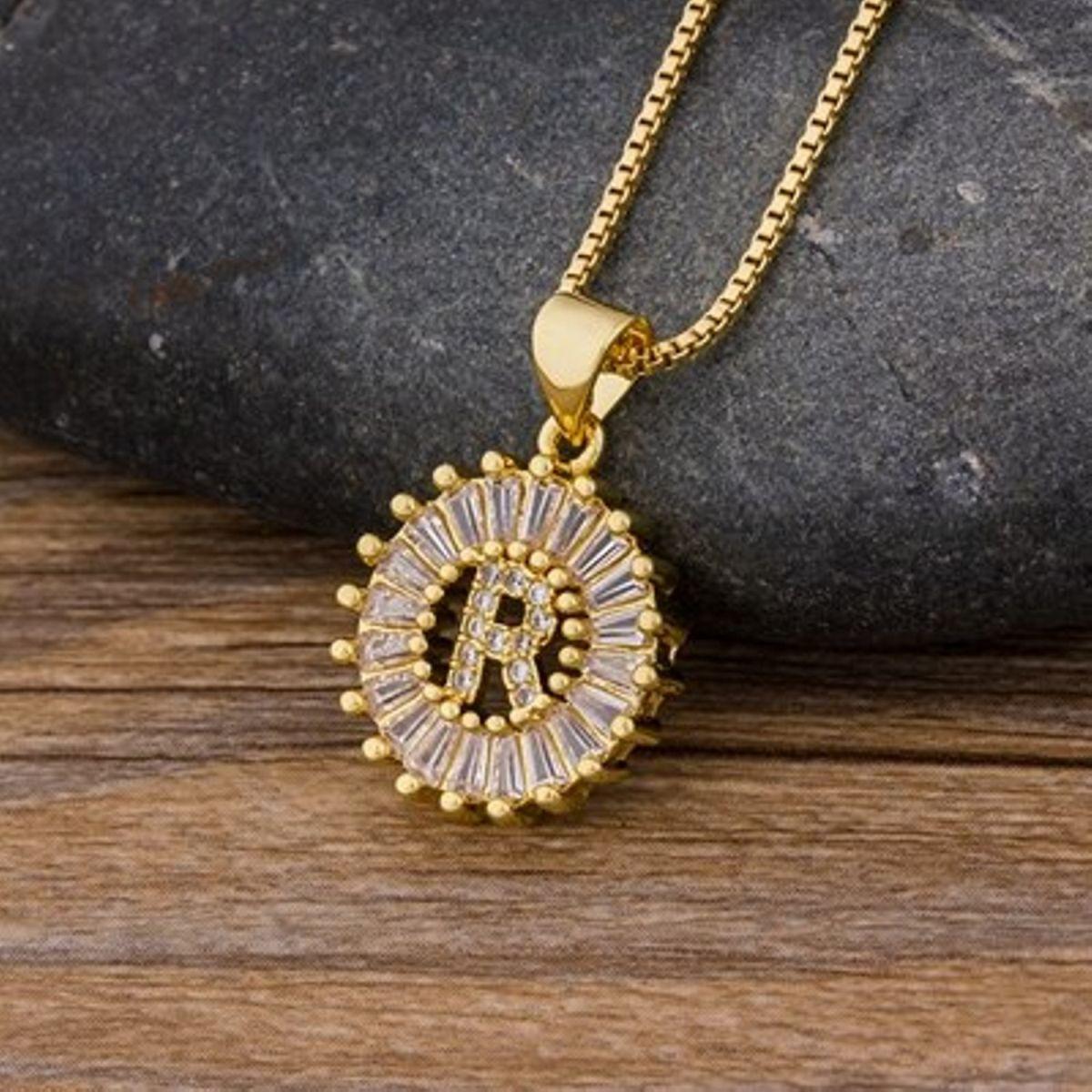 Initial Baguette Diamond Medallion 2-in-1 Watch Charm & Necklace