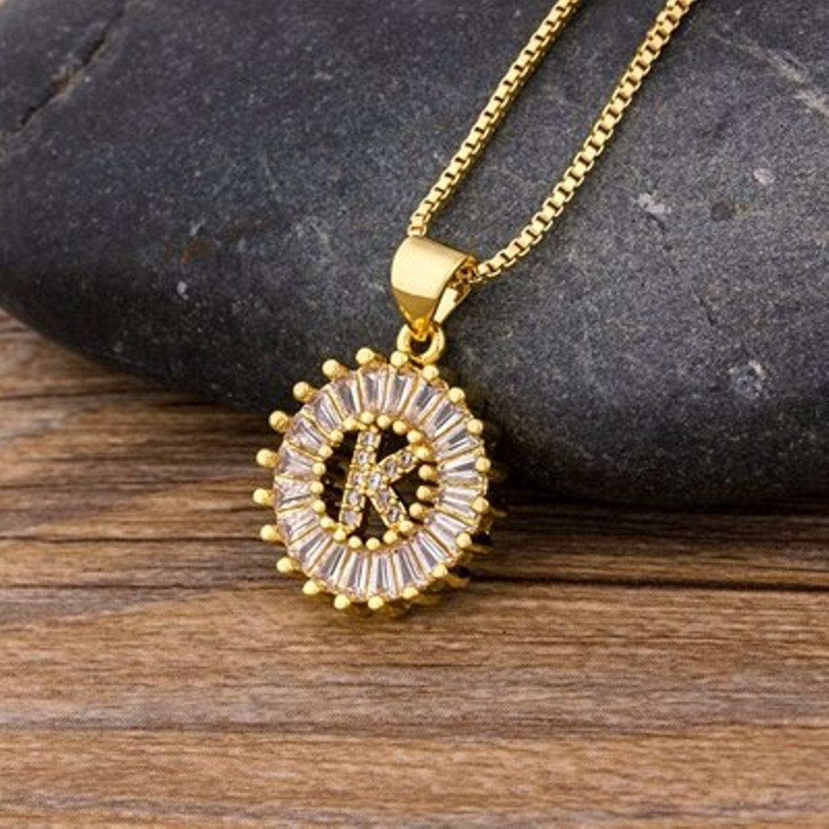 Initial Baguette Diamond Medallion 2-in-1 Watch Charm & Necklace