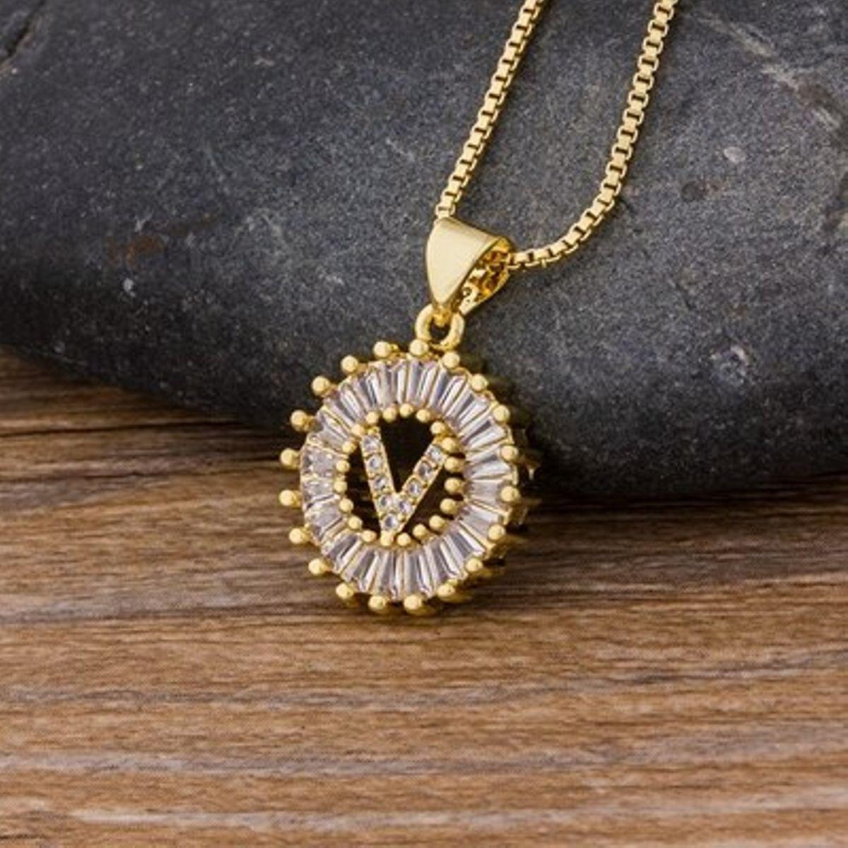 Initial Baguette Diamond Medallion 2-in-1 Watch Charm & Necklace