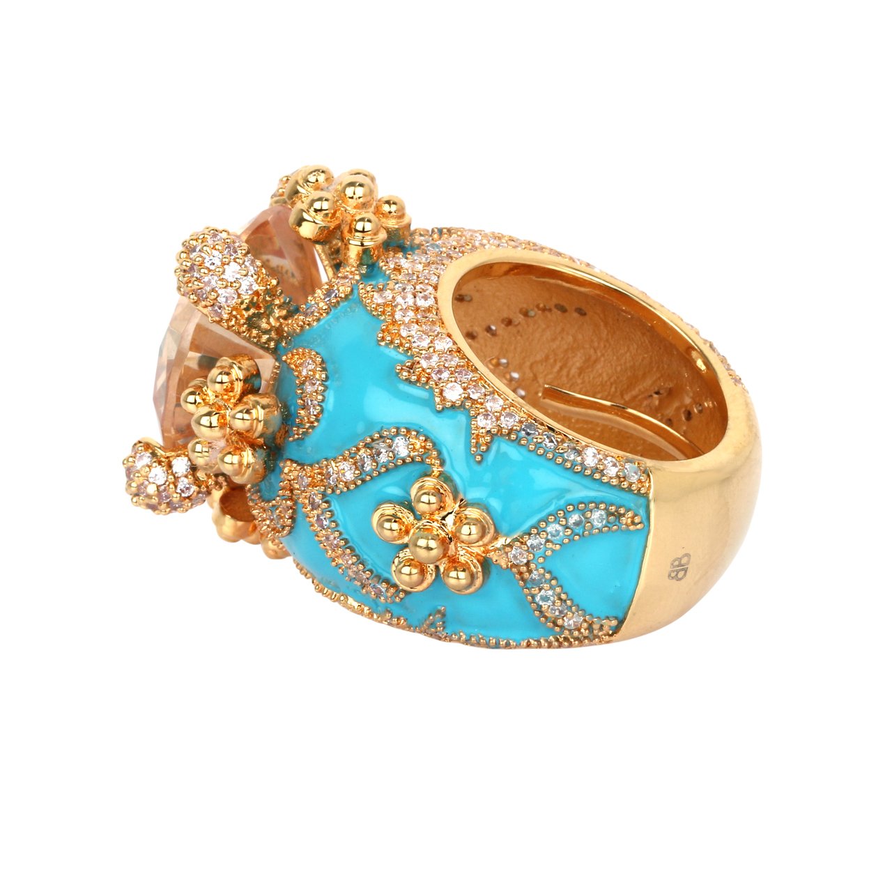 Isabeau Goddess Gold Citrine Cocktail Ring