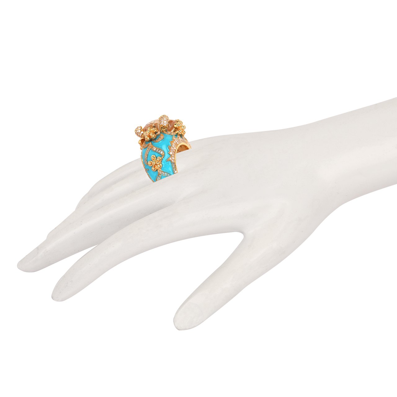 Isabeau Goddess Gold Citrine Cocktail Ring