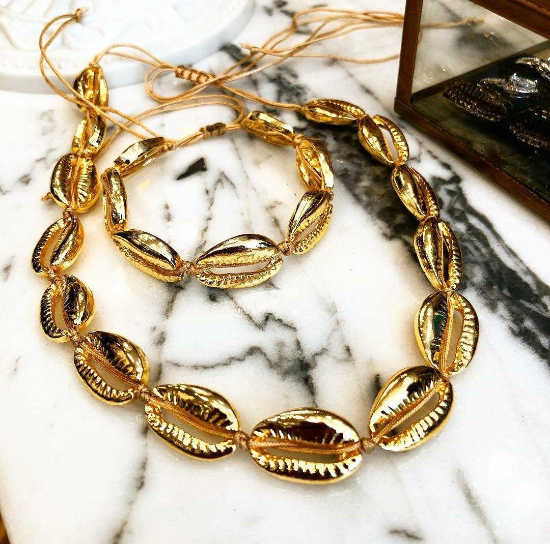 Cowrie Shell Jewelry Set