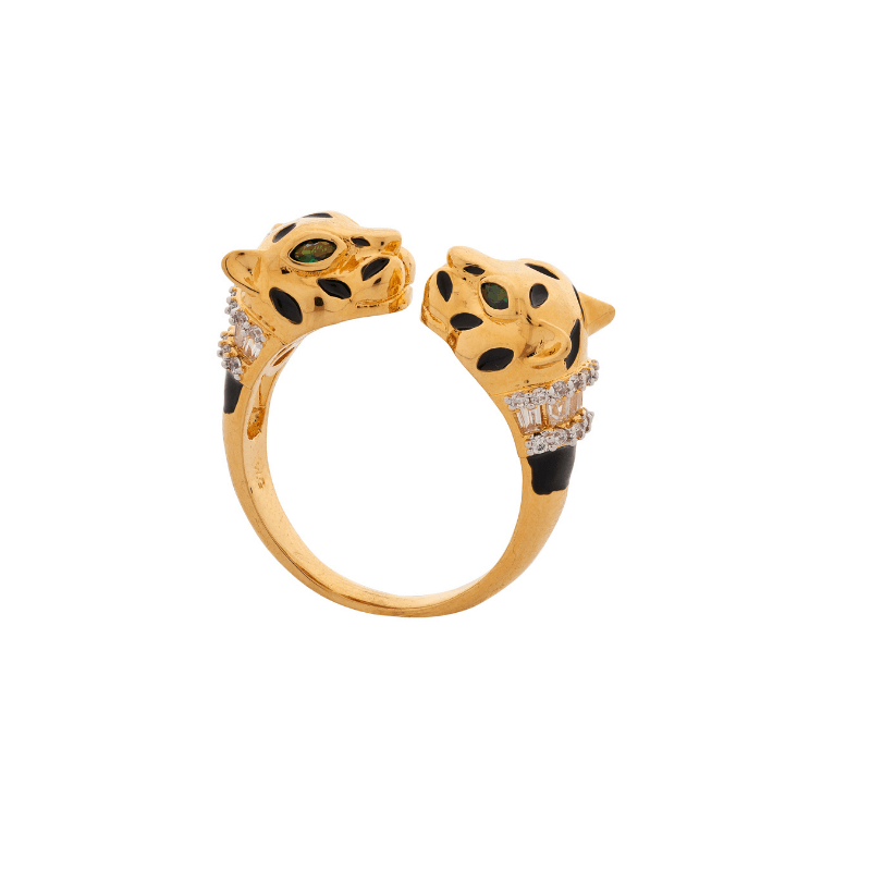 Panthera Double Headed Ring
