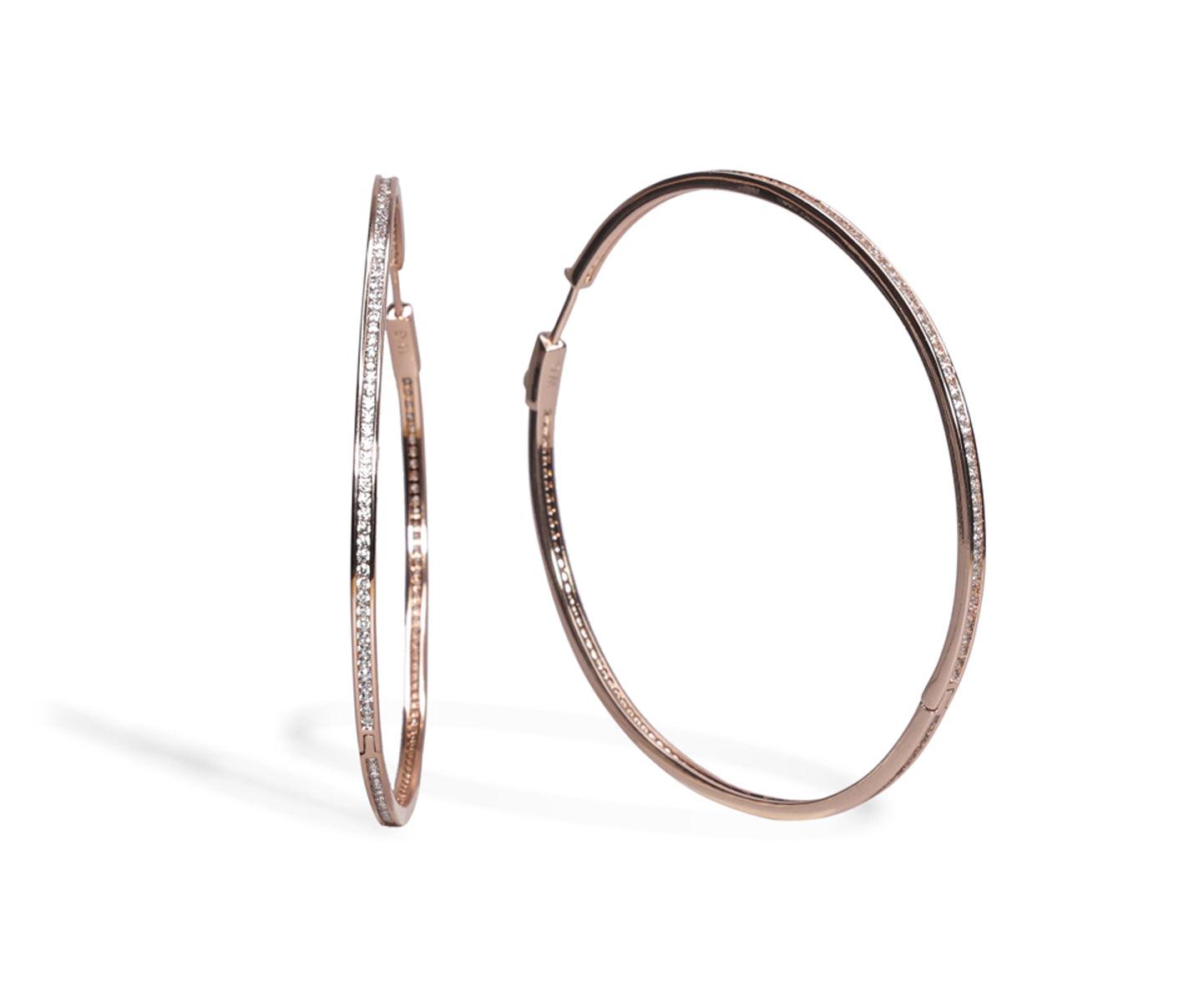 Slim Oversize Hoop Earrings