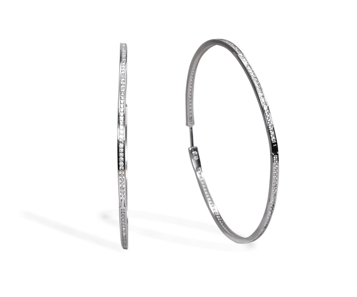 Slim Oversize Hoop Earrings