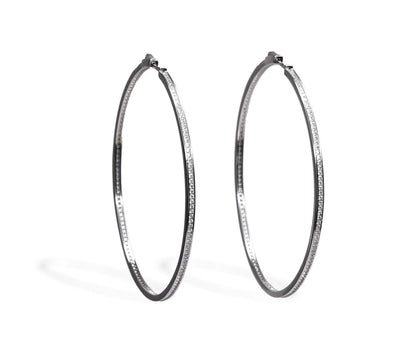 Slim Oversize Hoop Earrings