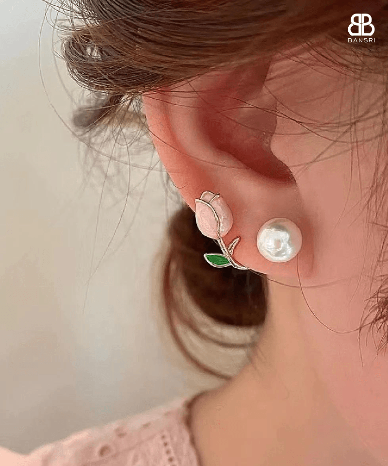 Le Petite Tulip Earrings - Bansri Mehta Design