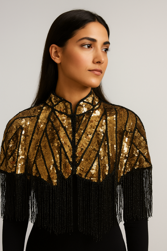 Mademoiselle Aurielle Beaded Cape