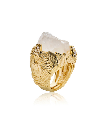 Jacqueline Crystal Quartz Cocktail Ring