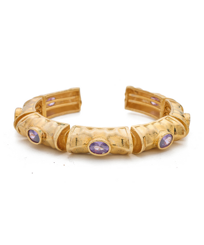 Royalty Gemstone Flexi Bangle Bracelet