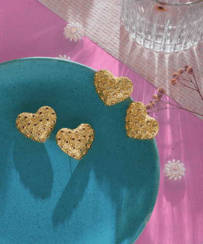 Pop Goes My Heart Statement Stud Earring - Bansri Mehta Design