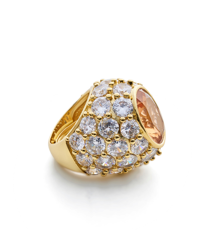 Amani Citrine Solitaire Cocktail Ring