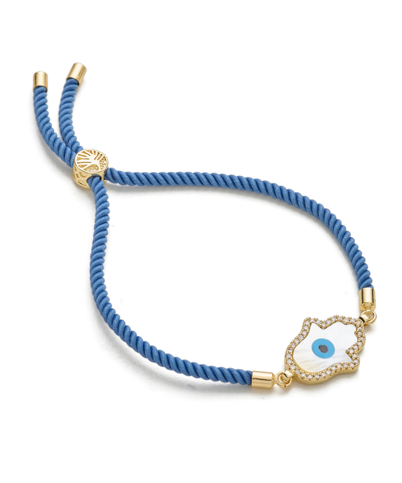 Hamsa Adjustable Cord Bracelet