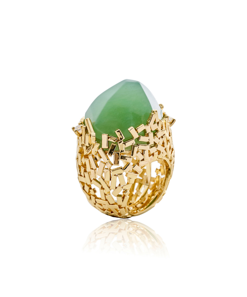 Madalena Futura Jade Cocktail Ring