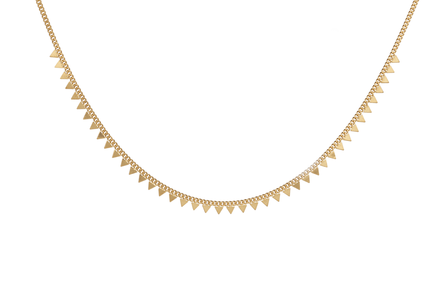 Zigzag V Shaped Collar Chain Necklace