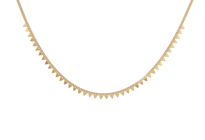 Zigzag V Shaped Collar Chain Necklace