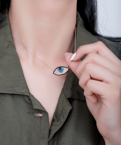 Sterling Silver Third Eye Necklace