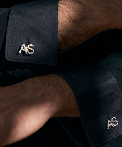 Swarovski Initial Cufflinks