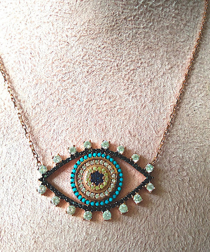 Diamond Third Eye Necklace