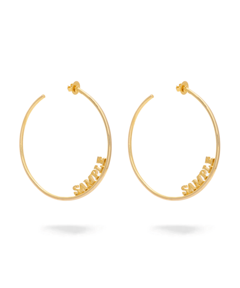 Personalized Name Hoop Earrings