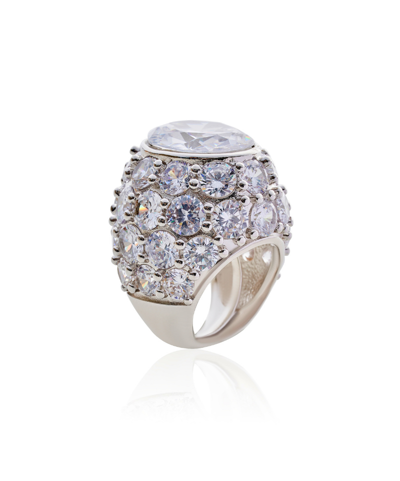 Amani Solitaire Cocktail Ring