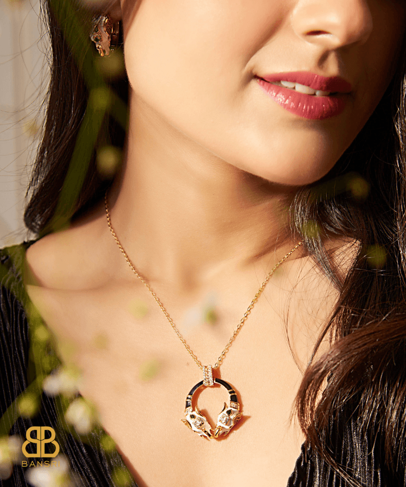 Safari Ele Necklace, Bracelet, Hoop Earrings & Ring Set - Bansri Mehta Design