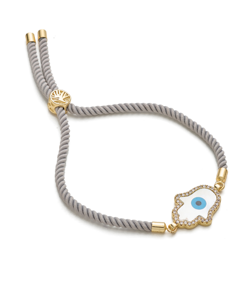 Hamsa Adjustable Cord Bracelet