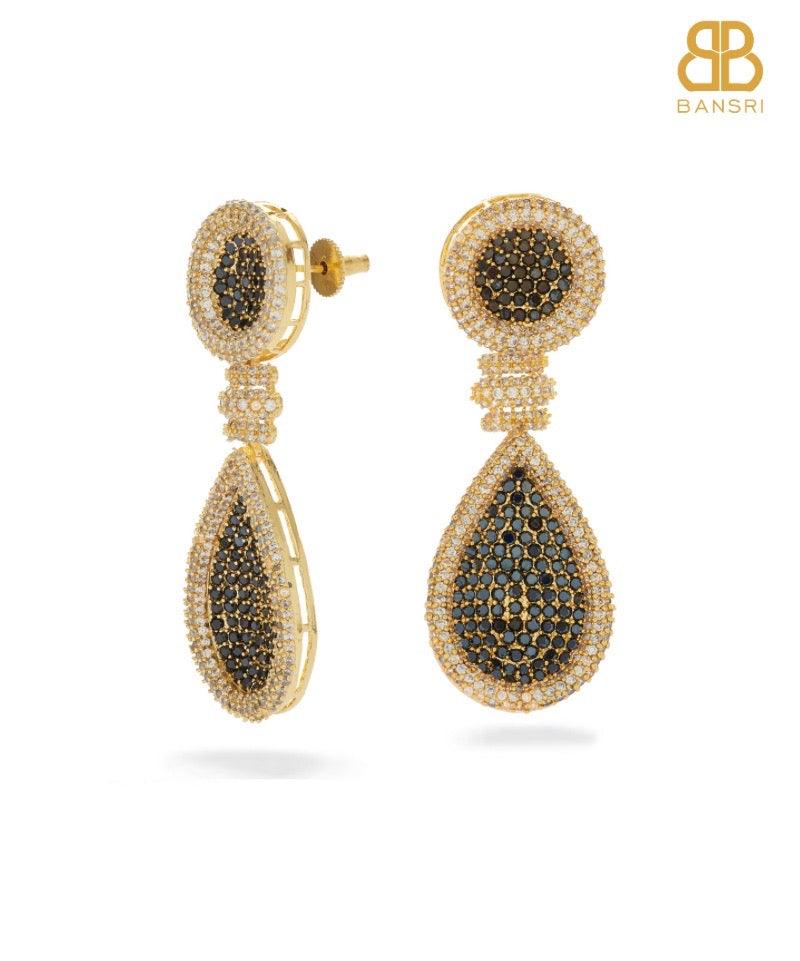 Kelly Crystal Encrusted Tear Drop Earrings