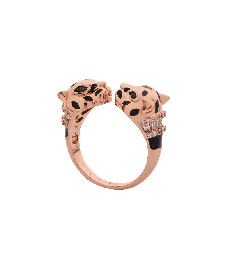 Panthera Double Headed Ring