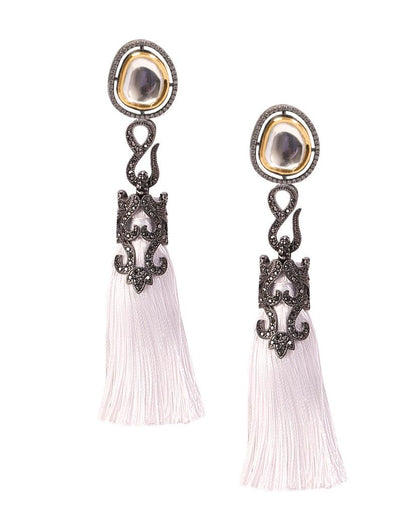 Vintage Vogue Tassel Duster Statement Earrings