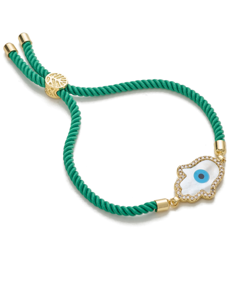 Hamsa Adjustable Cord Bracelet