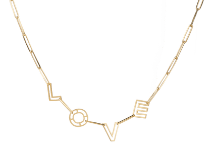 Love Link Collar Chain Necklace