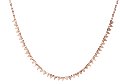 Zigzag V Shaped Collar Chain Necklace