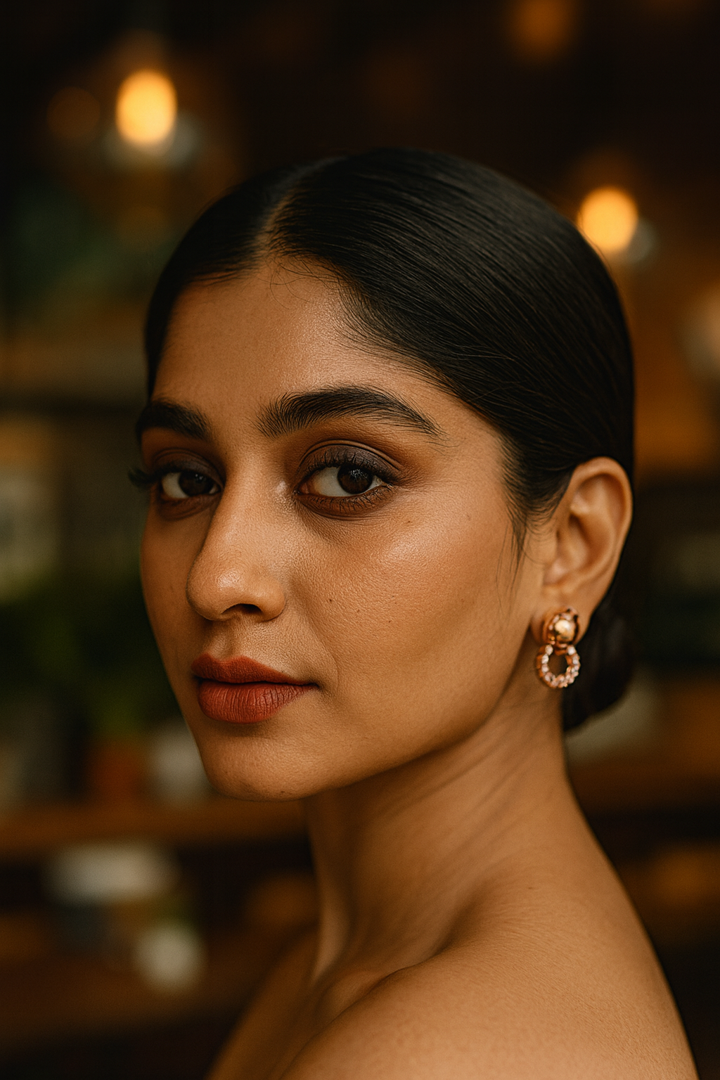 Baguette Panther Head Earrings