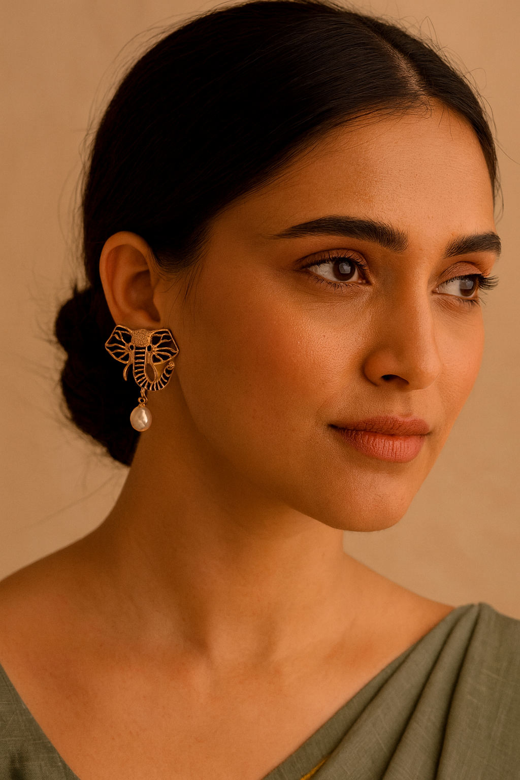 Black Elepha Earrings