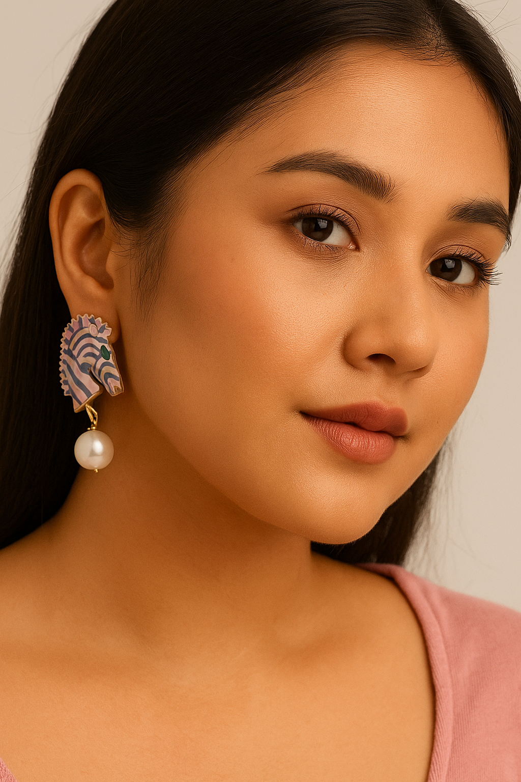 Notting Hill Zebra Earrings